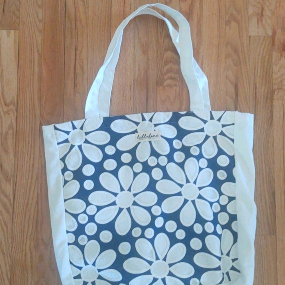 Lullaline Tulip canvas lace shopping bag